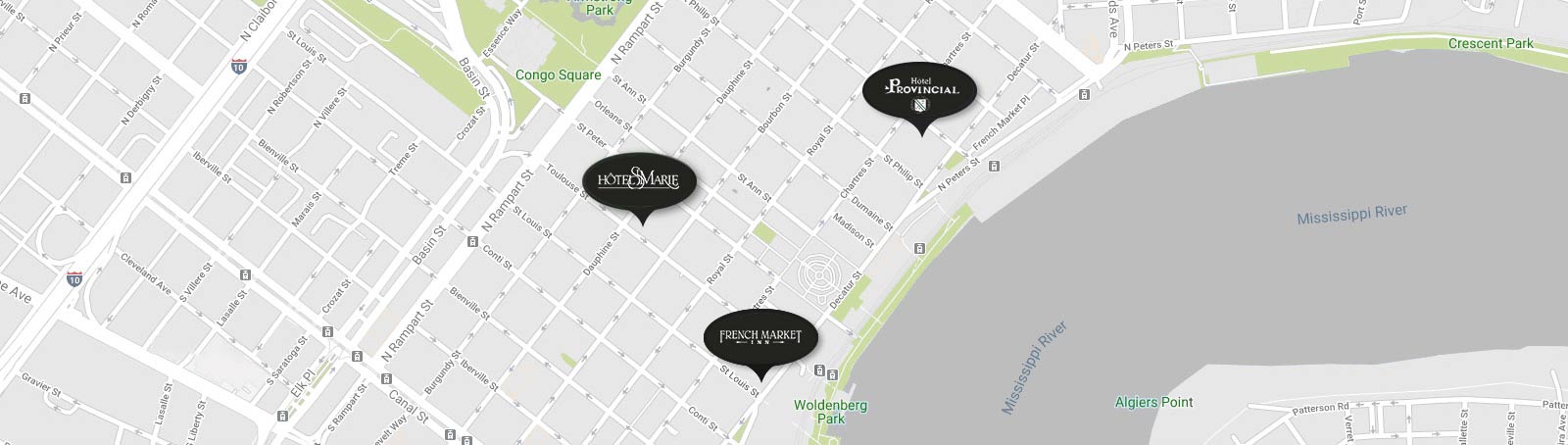 hotel locations map