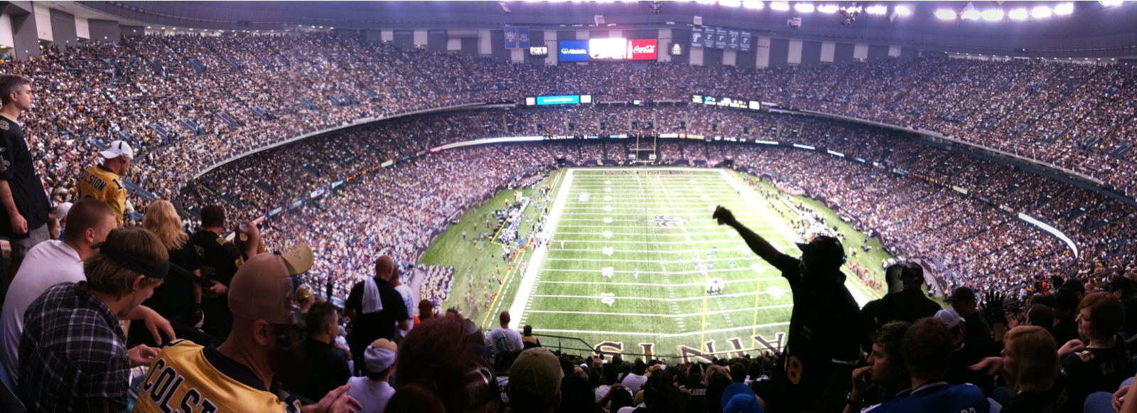 Saints game in the New Orleans Superdome